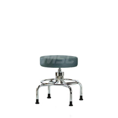 Lab Stool: Vinyl, 25″ Seat Width, 25″ Seat Depth Round Height