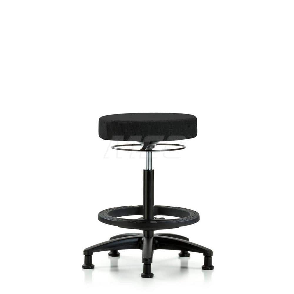 Adjustable Height Swivel Stool: Olefin, 24″ Seat Width, 24″ Seat Depth Round Height