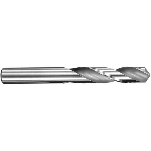 3.6 mm Dia. × 3.6 mm Shank × 20 mm Flute Length × 52 mm OAL, 3xD, 145°, TA, 2 Flute, External, Round Solid Carbide Drill - Exact Industrial Supply