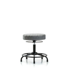 Adjustable Height Swivel Stool: Olefin, 24″ Seat Width, 24″ Seat Depth Round Height