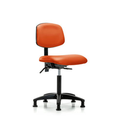 Task Chair: Vinyl, Orange Kist