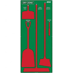 NMC - 30 x 68" Aluminum Composite Panel Shadow Board - USA Tool & Supply