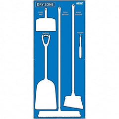 NMC - 30 x 68" Aluminum Composite Panel Shadow Board - USA Tool & Supply