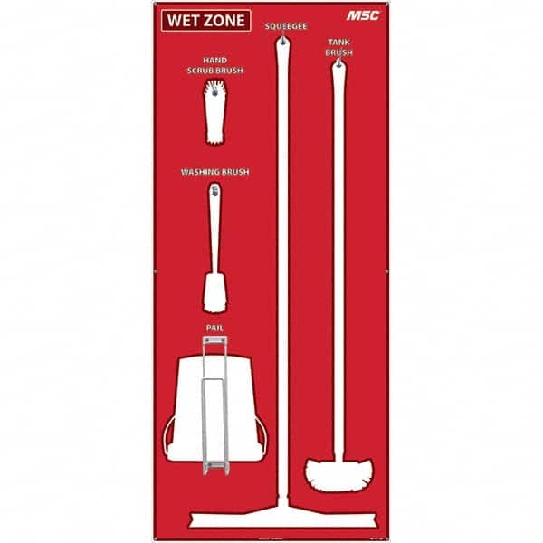 NMC - 30 x 68" Aluminum Shadow Board - USA Tool & Supply