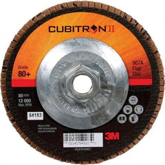 3M - Flap Discs Abrasive Type: Coated Flap Disc Type: Type 27 - USA Tool & Supply