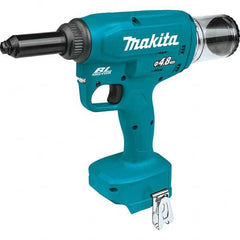 Makita - Cordless Riveters Fastener Type: Cordless Electric Riveter Closed End Rivet Capacity: All up to 3/16 - USA Tool & Supply