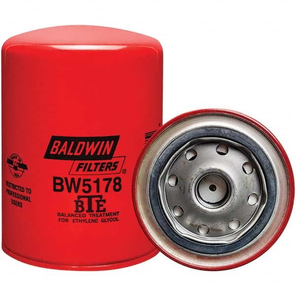 Baldwin Filters - 3/4 Thread 5-3/8" OAL x 3-11/16" OD Automotive Coolant Filter - USA Tool & Supply