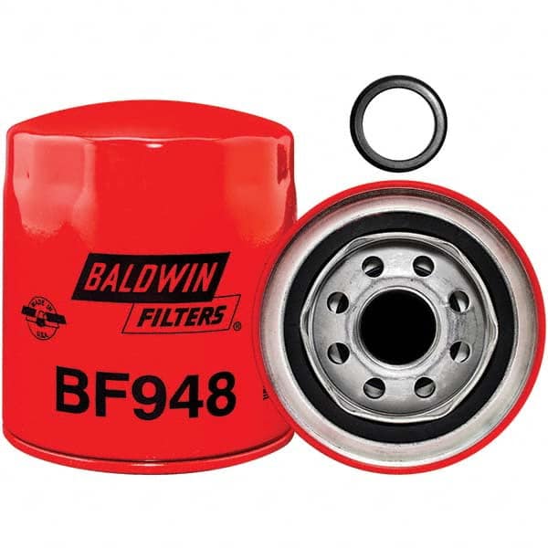 Baldwin Filters - 1 Thread 4-3/8" OAL x 3-11/16" OD Automotive Fuel Filter - USA Tool & Supply