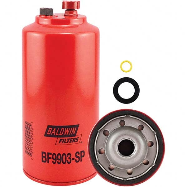 Baldwin Filters - 1 Thread 9-7/32" OAL x 4-1/4" OD Automotive Fuel/Water Separator Element - USA Tool & Supply