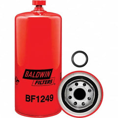Baldwin Filters - 1 Thread 8-29/32" OAL x 3-11/16" OD Automotive Fuel/Water Separator Element - USA Tool & Supply