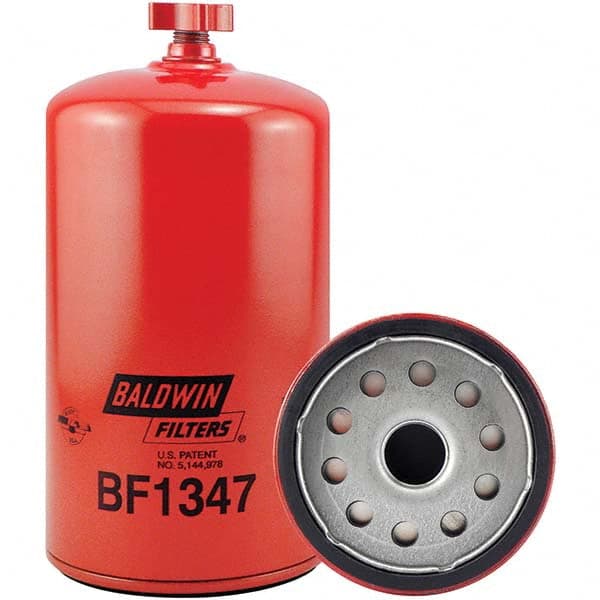 Baldwin Filters - 1 Thread 8-9/32" OAL x 4-1/4" OD Automotive Fuel/Water Separator Element - USA Tool & Supply