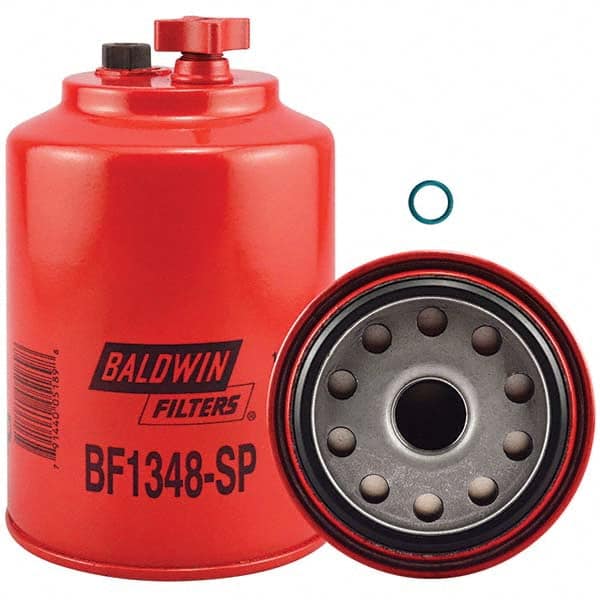 Baldwin Filters - 1 Thread 6-25/32" OAL x 4-5/16" OD Automotive Fuel/Water Separator Element - USA Tool & Supply