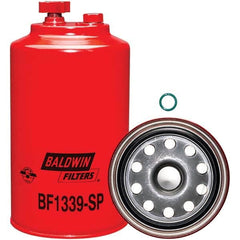 Baldwin Filters - 1 Thread 8-1/8" OAL x 4-9/32" OD Automotive Fuel/Water Separator Element - USA Tool & Supply