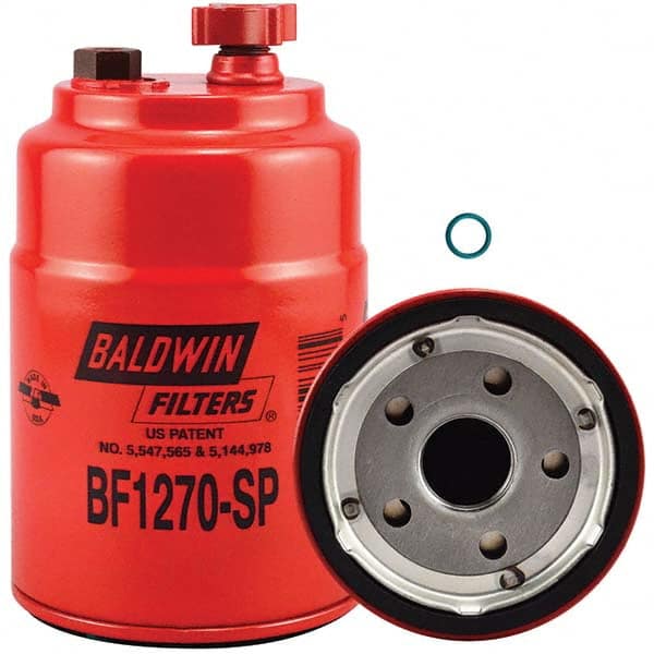 Baldwin Filters - 1 Thread 6-1/16" OAL x 3-11/16" OD Automotive Fuel/Water Separator Element - USA Tool & Supply