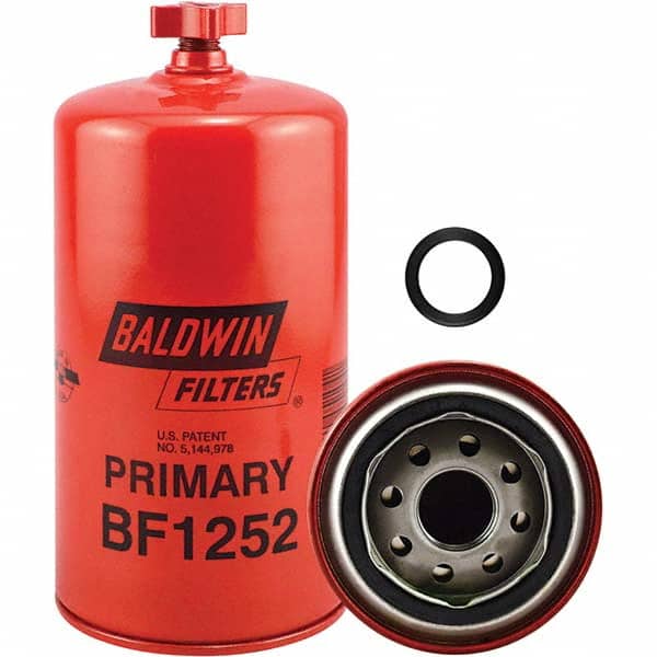 Baldwin Filters - 1 Thread 7-13/32" OAL x 3-11/16" OD Automotive Fuel/Water Separator Element - USA Tool & Supply