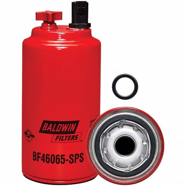 Baldwin Filters - 1 Thread 8-3/8" OAL x 3-21/32" OD Automotive Fuel/Water Separator Element - USA Tool & Supply