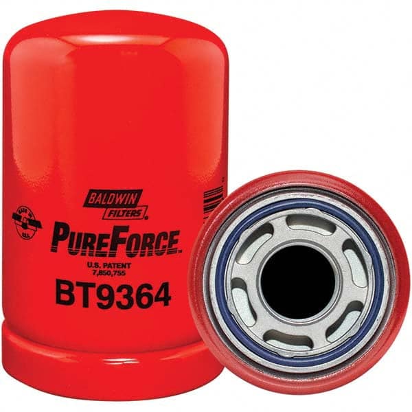 Baldwin Filters - 1-3/8 Thread 6-1/8" OAL x 3-3/4" OD Automotive Hydraulic Filter - USA Tool & Supply