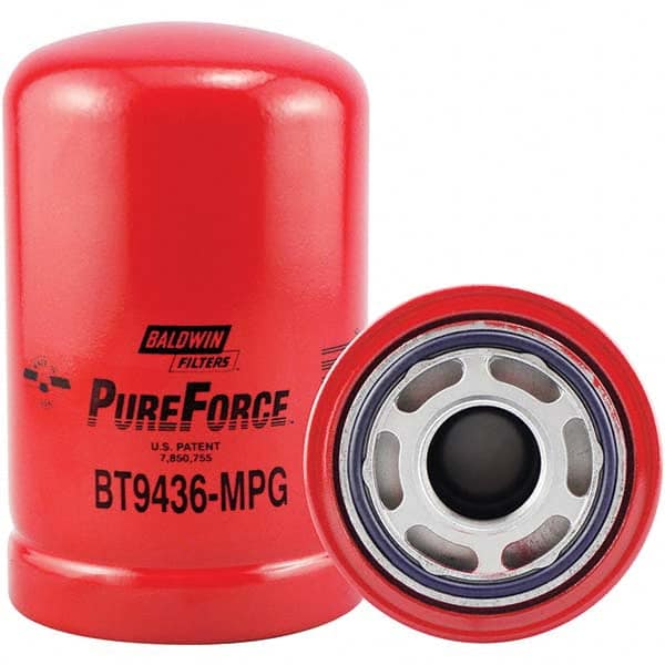 Baldwin Filters - 1-3/8 Thread 6-1/8" OAL x 3-3/4" OD Automotive Hydraulic Filter - USA Tool & Supply