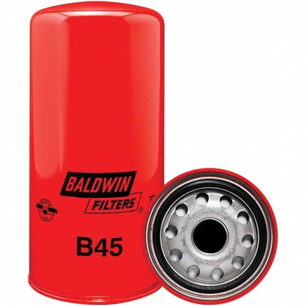 Baldwin Filters - 1-1/8 Thread 9-5/32" OAL x 4-5/16" OD Automotive Oil Filter - USA Tool & Supply