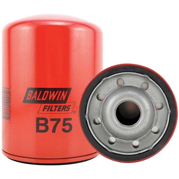 Baldwin Filters - 1-1/8 Thread 5-27/32" OAL x 4-1/4" OD Automotive Oil Filter - USA Tool & Supply
