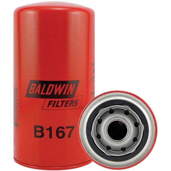Baldwin Filters - 1 Thread 7-1/8" OAL x 3-11/16" OD Automotive Oil Filter - USA Tool & Supply