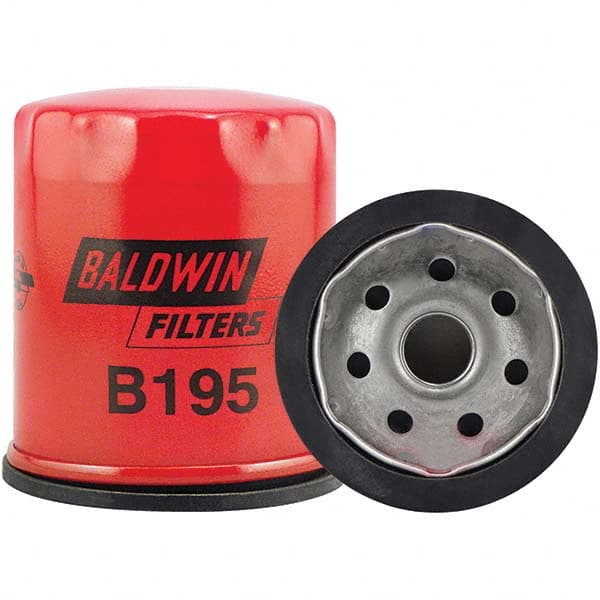 Baldwin Filters - M18 x 1.5 Thread 3-1/2" OAL x 3-1/8" OD Automotive Oil Filter - USA Tool & Supply