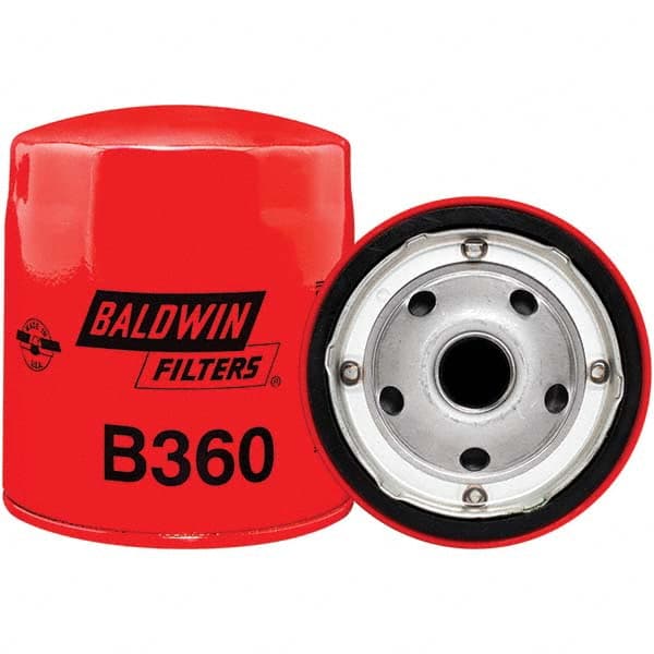 Baldwin Filters - 13/16 Thread 4-3/8" OAL x 3-13/16" OD Automotive Oil Filter - USA Tool & Supply