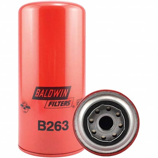 Baldwin Filters - 1 Thread 9-1/8" OAL x 4-1/4" OD Automotive Oil Filter - USA Tool & Supply
