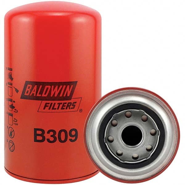 Baldwin Filters - 7-3/8" OAL x 4-1/4" OD Automotive Oil Filter - USA Tool & Supply