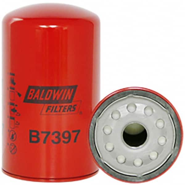Baldwin Filters - 1-1/8 Thread 7-3/8" OAL x 4-1/4" OD Automotive Oil Filter - USA Tool & Supply