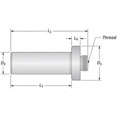 Allied Machine and Engineering - Boring Head Arbors, Shanks & Adapters Shank Type: Straight Shank Mount Type: Threaded Mount - USA Tool & Supply