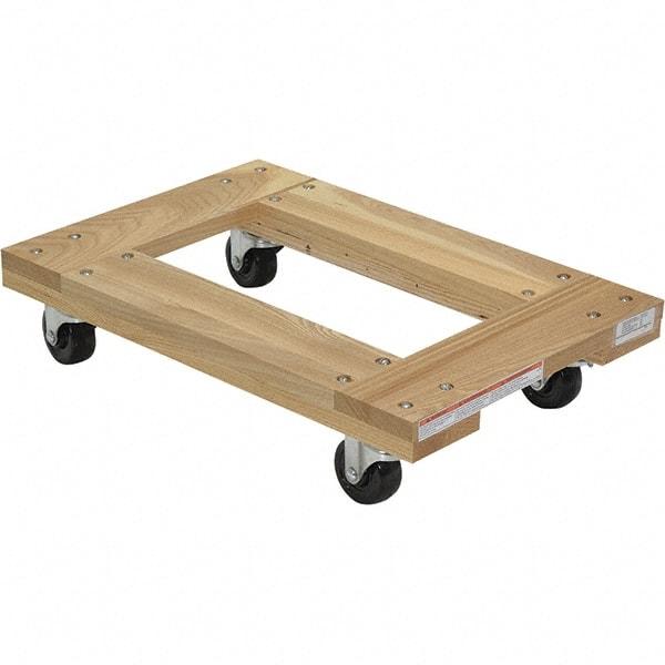 Vestil - 900 Lb Capacity Hardwood Dolly - 24" Long x 16" Wide - USA Tool & Supply