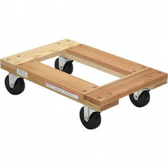 Vestil - 1,200 Lb Capacity Hardwood Dolly - 24" Long x 16" Wide - USA Tool & Supply