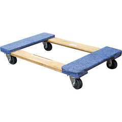 Vestil - 900 Lb Capacity Hardwood/Carpet Dolly - 30" Long x 18" Wide - USA Tool & Supply