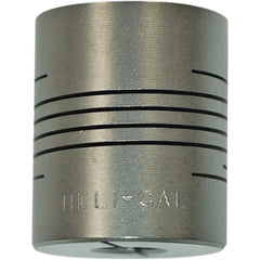 Heli-Cal - Flexible Coupling; Type: Clamp Hub ; Maximum Bore Diameter (Inch): .313 ; Minimum Bore Diameter (Decimal Inch): 0.3130 ; Outside Diameter (Inch): 1-1/2 ; Overall Length (Inch): 2-5/8 ; Material: 17-4PH CRES - Exact Industrial Supply