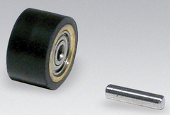 #11078 - 5/8 x 3/8'' - Rubber Contact Wheel W/Bearing & Shaft - USA Tool & Supply