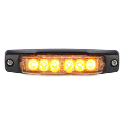 Federal Signal Corp - Emergency Light Assemblies; Type: Mounted ; Flash Rate: Variable ; Mount: Surface ; Color: Black; Amber; White ; Power Source: 12 Volt DC ; Overall Height (Decimal Inch): 0.9100 - Exact Industrial Supply