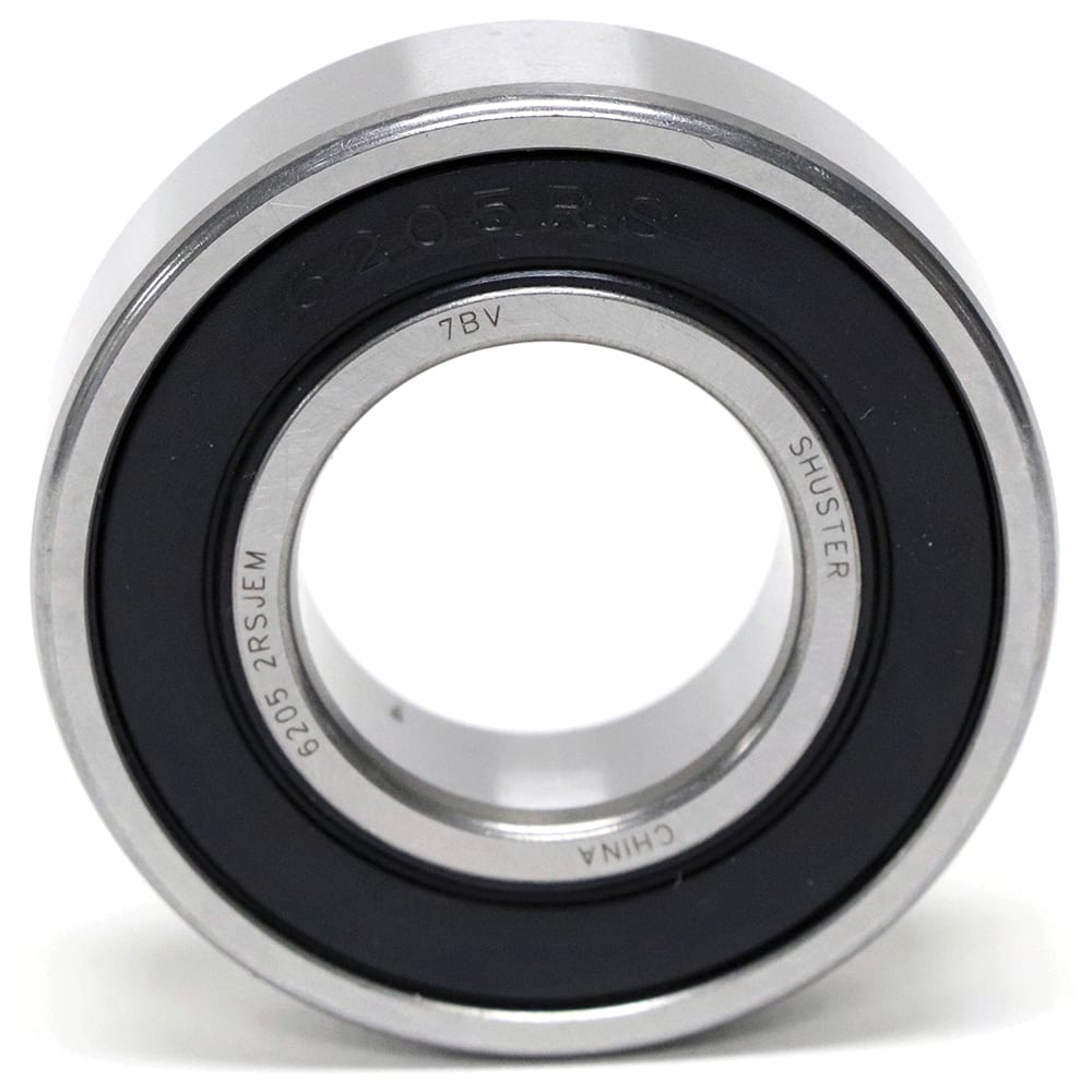 Shuster - R6-X04-2RS, 3/8" Bore Diam, 7/8" OD, Double Seal Deep Groove Radial Ball Bearing - Exact Industrial Supply