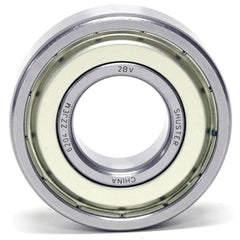 Shuster - 6215 ZZ JEM, 75mm Bore Diam, 130mm OD, Double Shield Deep Groove Radial Ball Bearing - Exact Industrial Supply