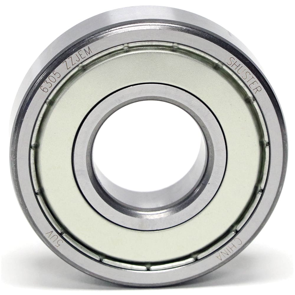 Shuster - 6302 ZZ JEM, 15mm Bore Diam, 42mm OD, Double Shield Deep Groove Radial Ball Bearing - Exact Industrial Supply