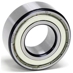 Shuster - 5301 ZZ, 12mm Bore Diam, 37mm OD, Double Shield Angular Contact Radial Ball Bearing - Exact Industrial Supply