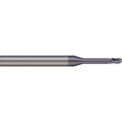 Micro 100 - Ball End Mills; Mill Diameter (mm): 1.50 ; Mill Diameter (Decimal Inch): 0.0591 ; Number of Flutes: 2 ; Length of Cut (mm): 2.2000 ; Length of Cut (Decimal Inch): 0.0866 ; Material: Solid Carbide - Exact Industrial Supply