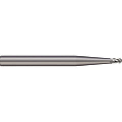 Micro 100 - Ball End Mills; Mill Diameter (Inch): 1/2 ; Mill Diameter (Decimal Inch): 0.5000 ; Number of Flutes: 3 ; Length of Cut (Inch): 1 ; Length of Cut (Decimal Inch): 1.0000 ; Material: Solid Carbide - Exact Industrial Supply