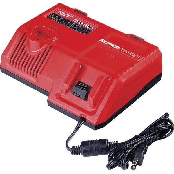 Milwaukee Tool - Power Tool Chargers Voltage: 18; 12 Battery Chemistry: Lithium-Ion - USA Tool & Supply