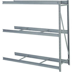 Lyon - 3 Shelf Add-On No Deck Steel Shelving - 10,000 Lb Capacity, 60" Wide x 72" High x 36" Deep, Dove Gray - USA Tool & Supply