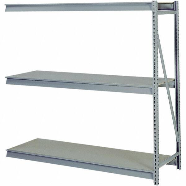 Lyon - 4 Shelf Add-On Particle Board Steel Shelving - 10,000 Lb Capacity, 96" Wide x 96" High x 36" Deep, Dove Gray - USA Tool & Supply