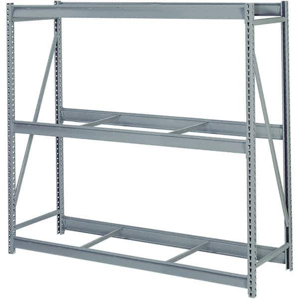 Lyon - 4 Shelf Starter No Deck Steel Shelving - 10,000 Lb Capacity, 72" Wide x 96" High x 36" Deep, Dove Gray - USA Tool & Supply