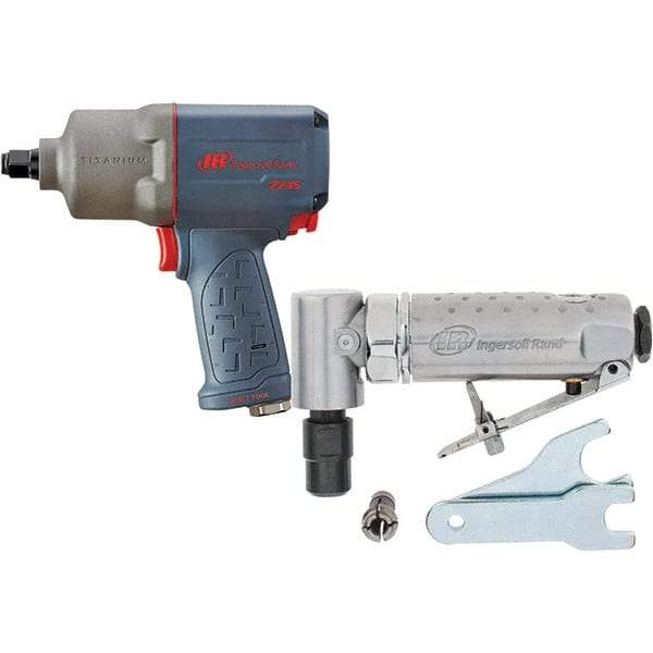 Ingersoll-Rand - Air Impact Wrenches & Ratchets   Drive Size: 1/2    Handle Type: Pistol Grip - USA Tool & Supply