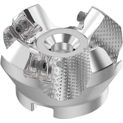 Seco - 2" Cut Diam, 3/4" Arbor Hole, 0.236" Max Depth of Cut, 48° Indexable Chamfer & Angle Face Mill - 4 Inserts, SN.. Insert, Right Hand Cut, 4 Flutes, Through Coolant, Series R220.54 - USA Tool & Supply