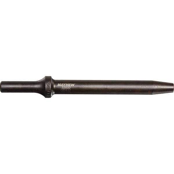 Mayhew - 5/32" Head Width, 6" OAL, Rivet Cutter Chisel - Round Drive, Round Shank, Steel - USA Tool & Supply